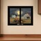 Edge Collections - Black - Spooky Harvest Moon Wall Art - 1 Piece